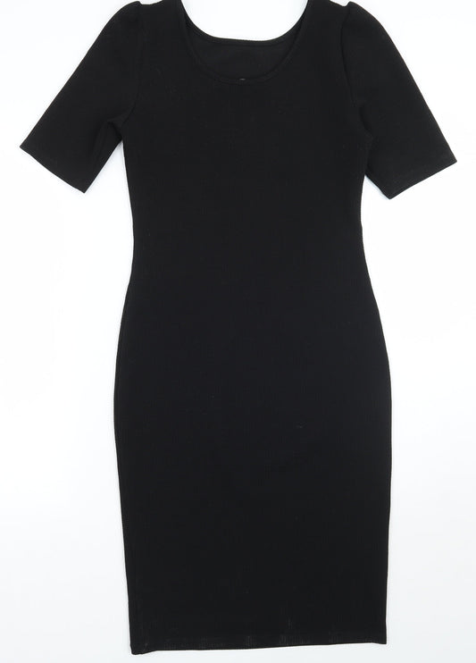 Dorothy Perkins Womens Black   A-Line  Size 8