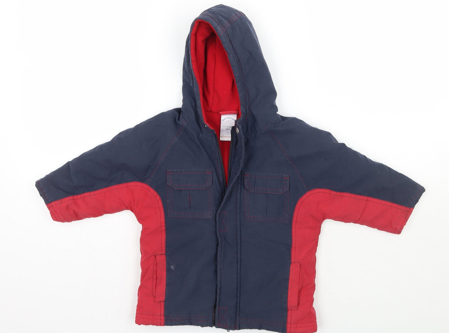 navigator Boys Blue   Jacket Coat Size 2 Years