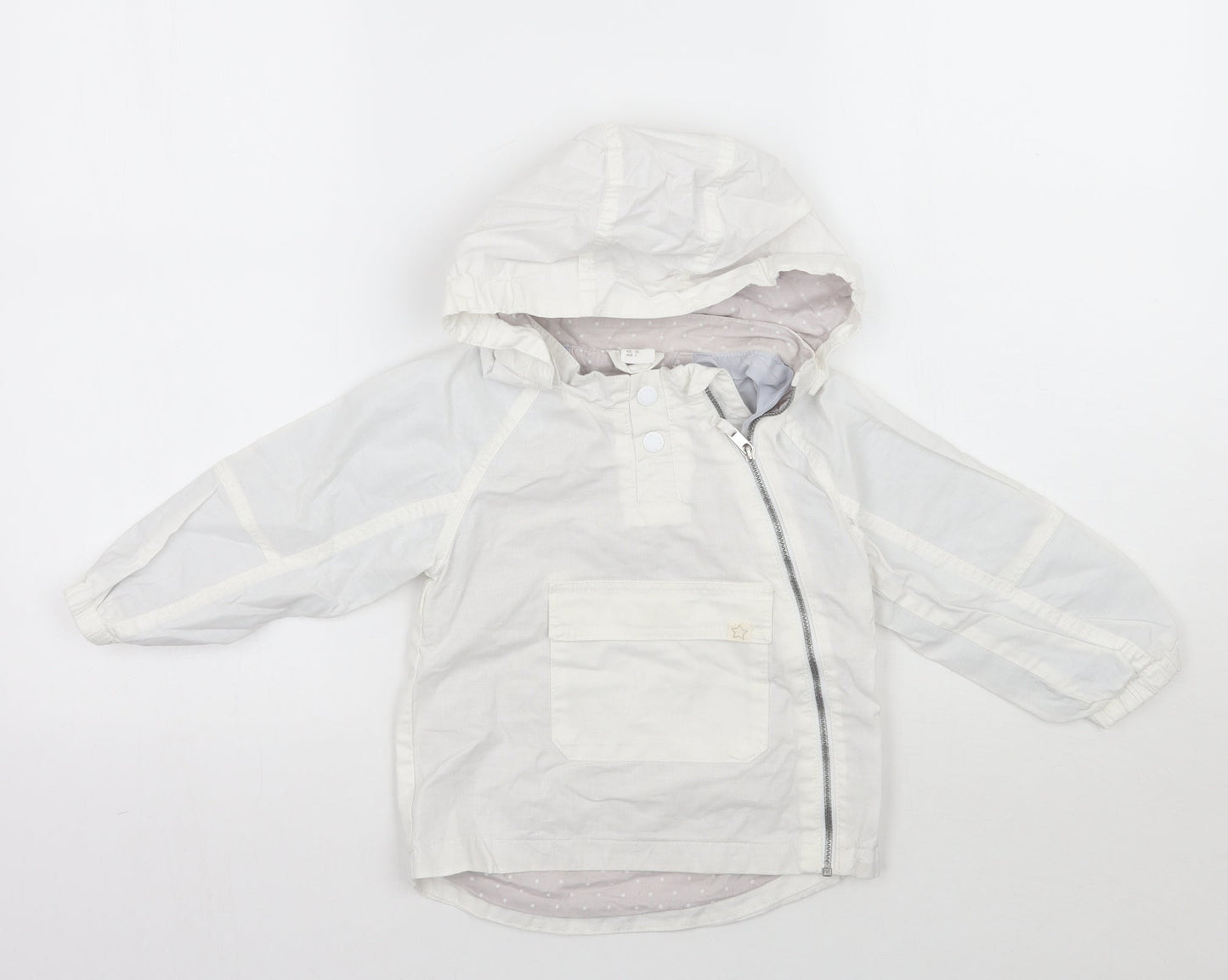 H&M Girls White   Jacket  Size 2 Years