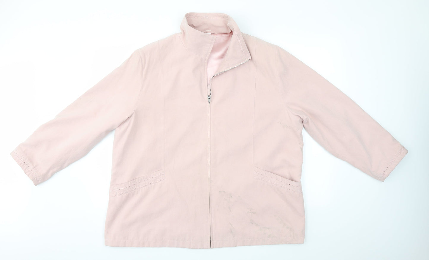 Preworn Womens Pink   Overcoat Coat Size 20