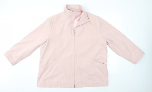 Preworn Womens Pink   Overcoat Coat Size 20