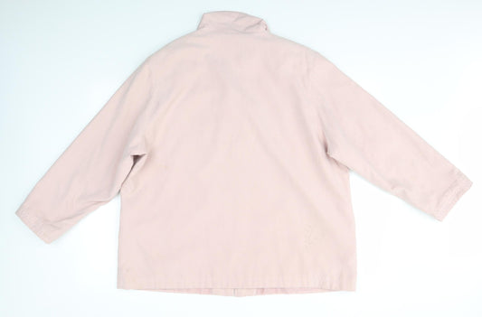 Preworn Womens Pink   Overcoat Coat Size 20