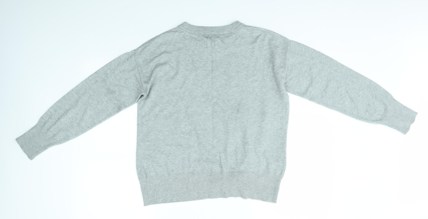 Peyton Primrose Womens Grey   Pullover Jumper Size S