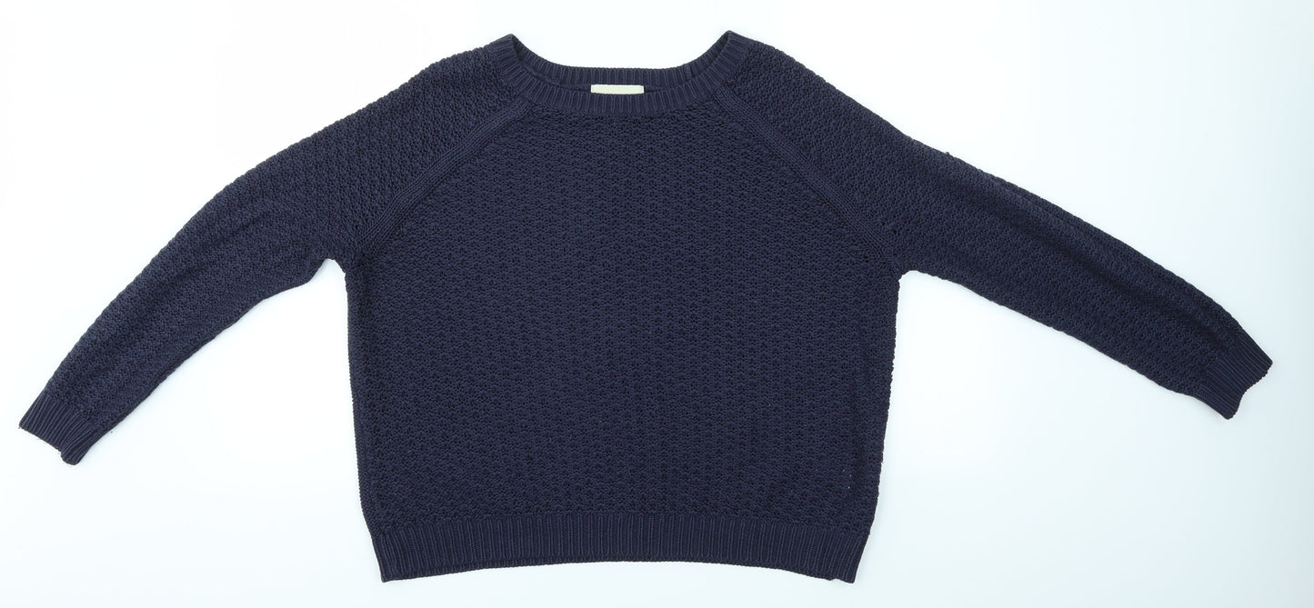 Matalan Womens Blue  Knit Pullover Jumper Size M