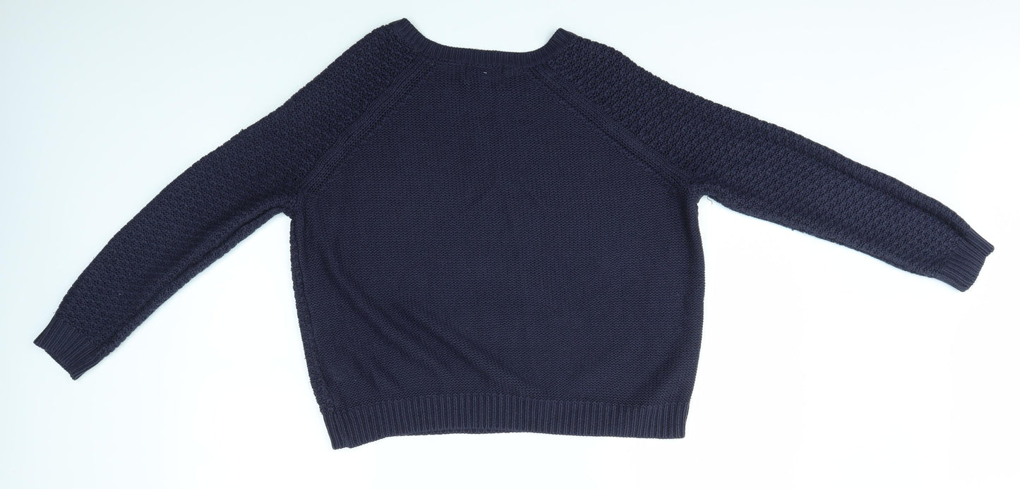 Matalan Womens Blue  Knit Pullover Jumper Size M