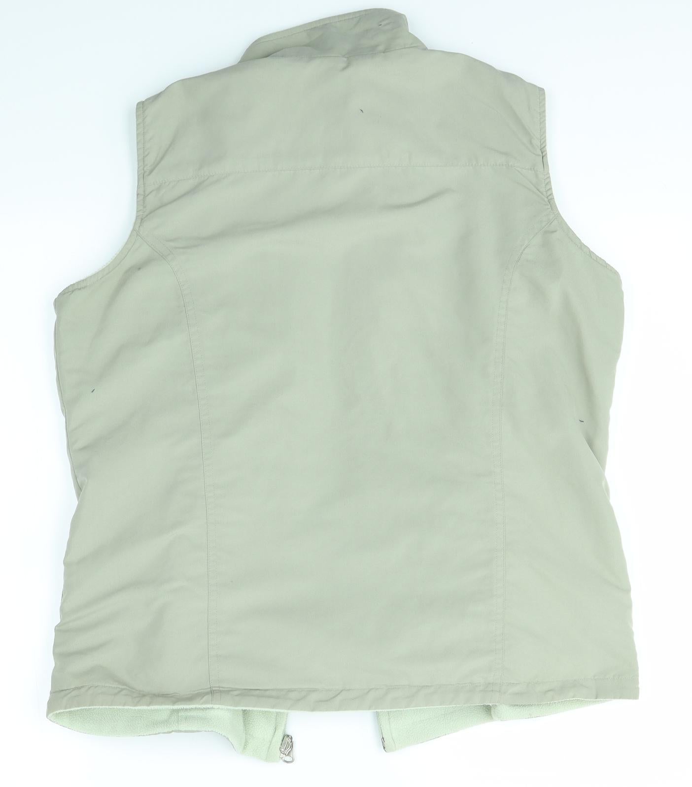 Bonmarché Womens Green   Gilet Coat Size S  - Reversible