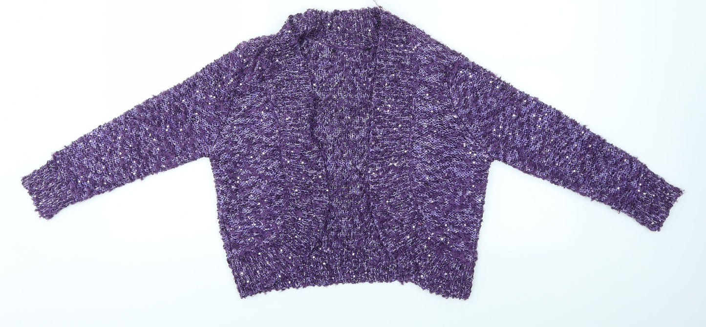 Preworn Womens Purple   Cardigan Jumper Size S
