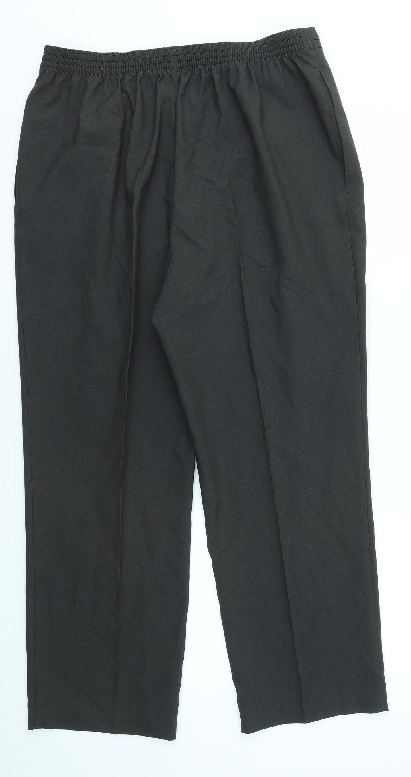 M&S Womens Grey   Dress Pants Trousers Size 16 L24 in