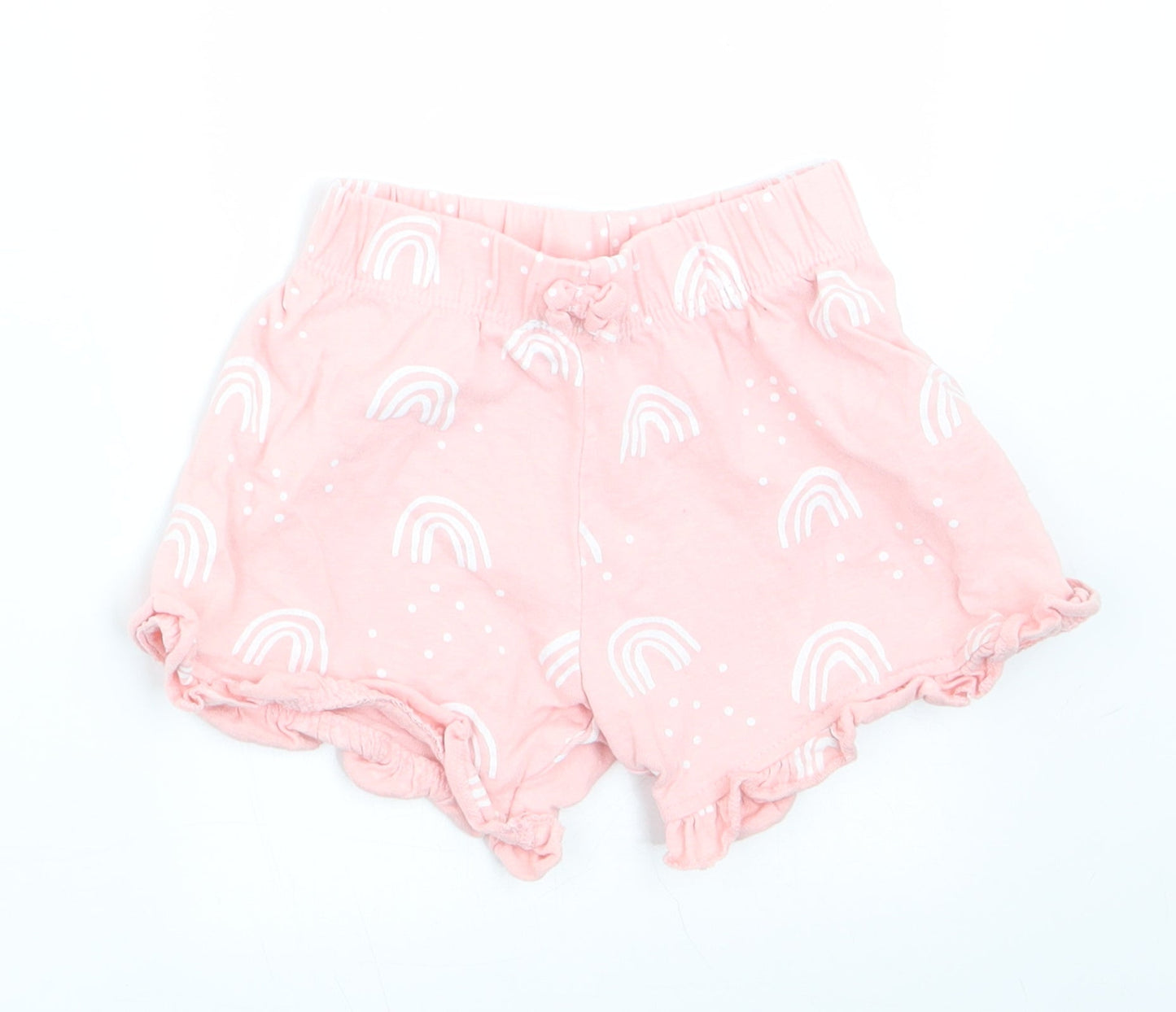 George Girls Pink Geometric  Sweatpants Leggings Size 3-6 Months