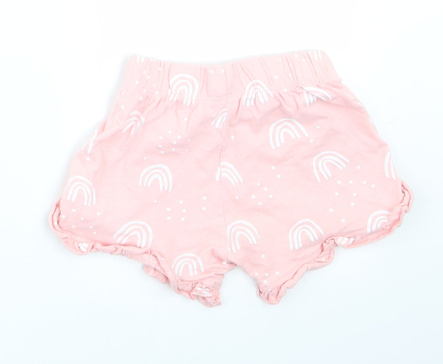 George Girls Pink Geometric  Sweatpants Leggings Size 3-6 Months