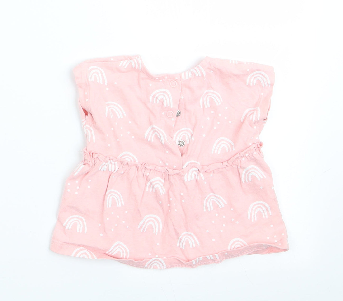 George Girls Pink Geometric  A-Line  Size 3-6 Months