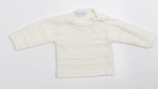 Dandelion Girls Ivory   Pullover Jumper Size 6-9 Months