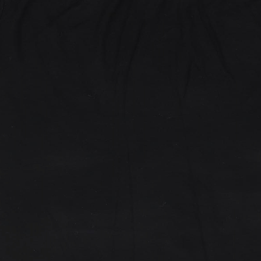 Preworn Womens Black   Pullover Jumper   - Ruffled & Elasticated Neck