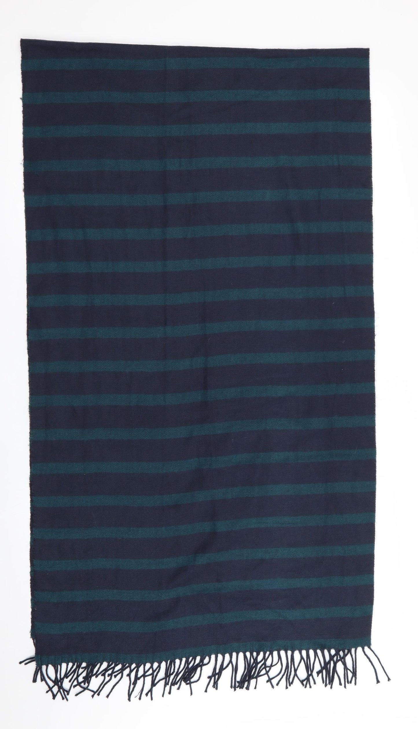 Preworn Mens Blue Striped  Scarf  One Size