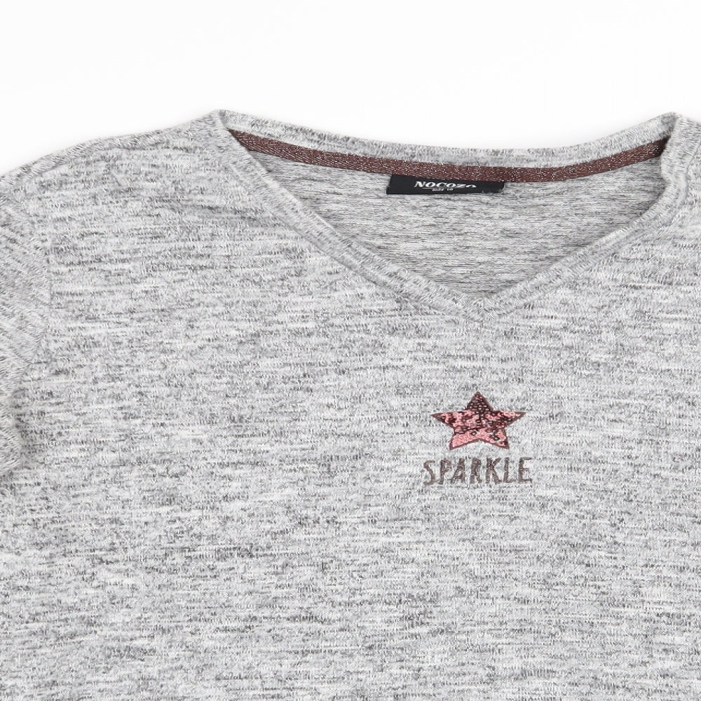Nocozo Womens Grey   Pullover Jumper Size 10  - Star Logo