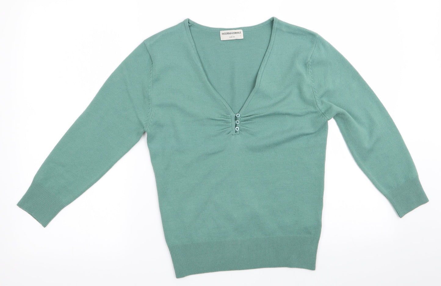 Internacionale Womens Green   Pullover Jumper Size 12