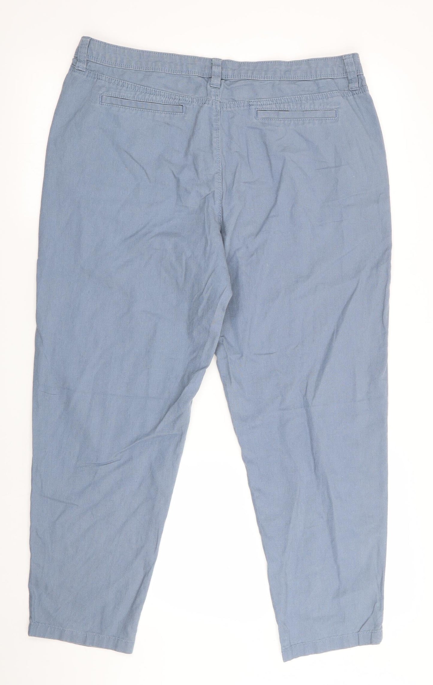 Florence and Fred Womens Blue   Cropped Trousers  L26 in