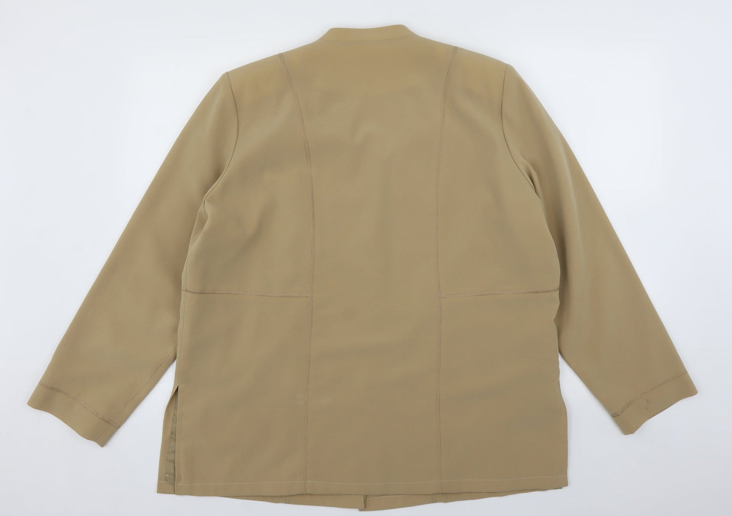 ELVI Womens Beige   Jacket Sport Coat Size 18