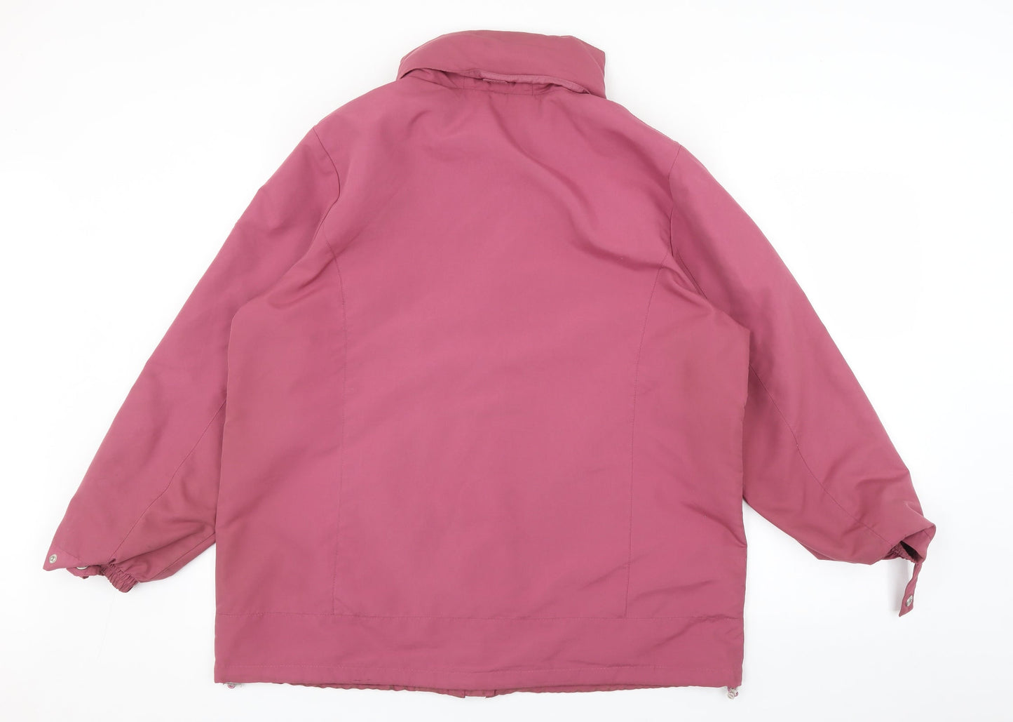 BM Womens Pink   Rain Coat Coat Size M