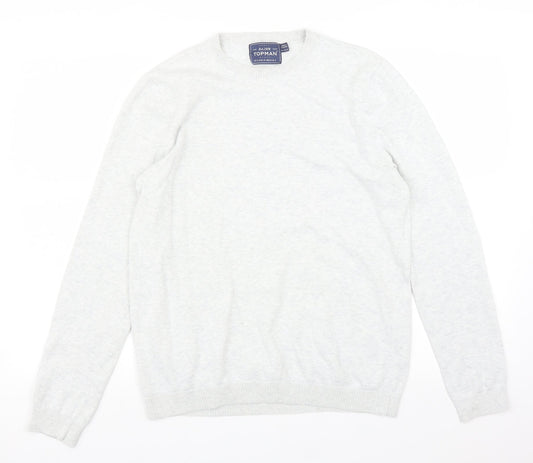 Topman Mens Grey   Pullover Sweatshirt Size S