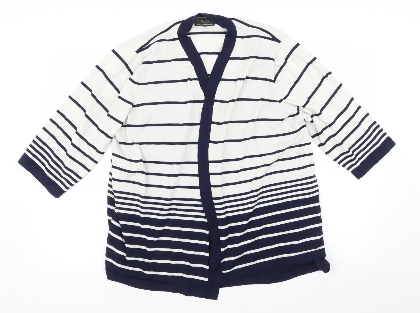 Ann Harvey Womens Multicoloured Striped  Pullover Jumper Size M