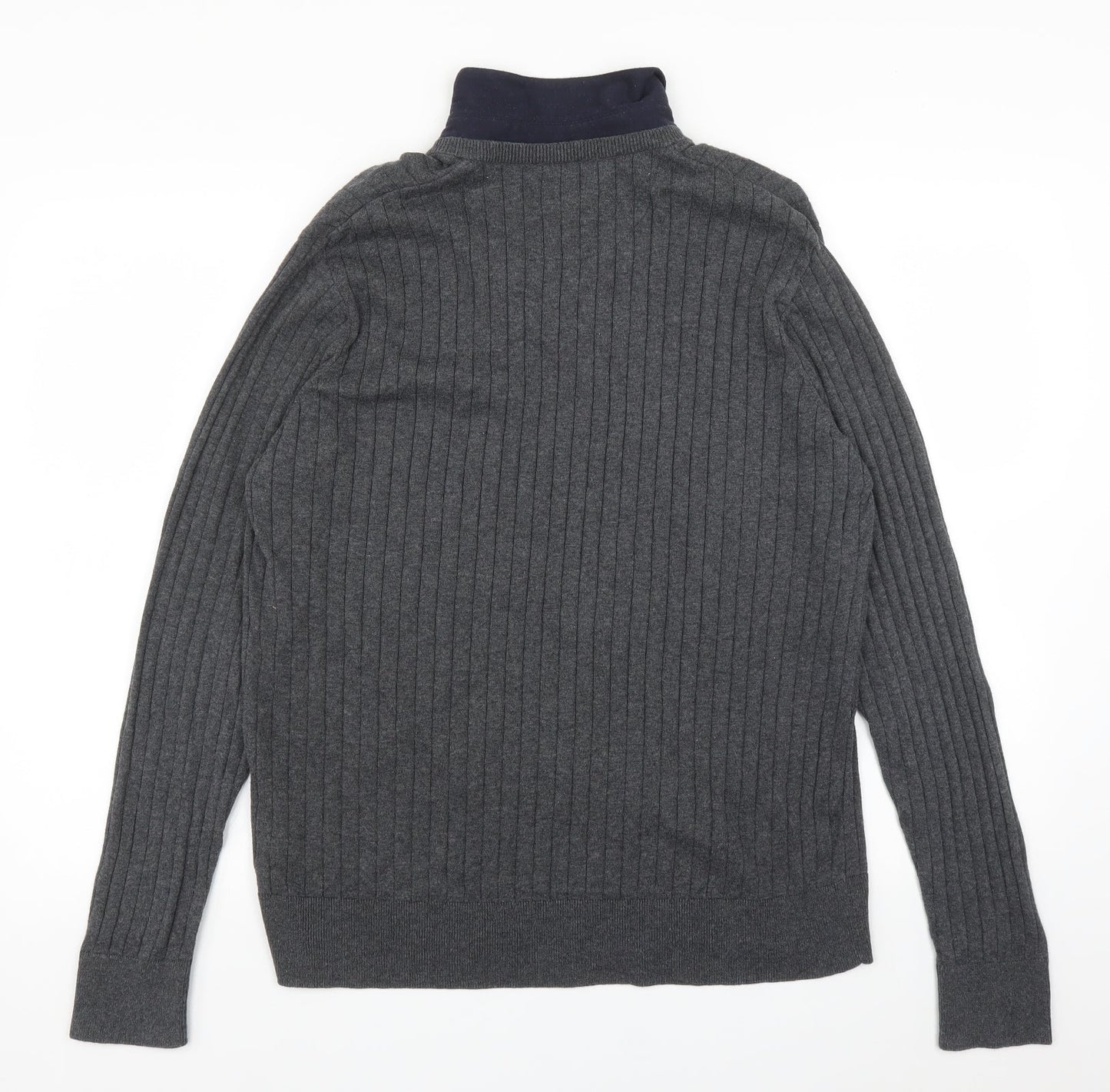 M&S Mens Grey   Pullover Jumper Size L