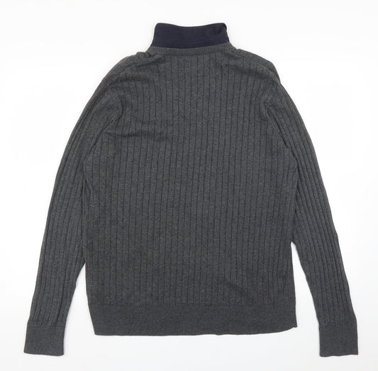 M&S Mens Grey   Pullover Jumper Size L
