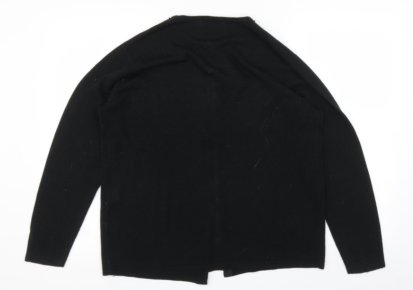 cashmasoft Womens Black   Cardigan Jumper Size L
