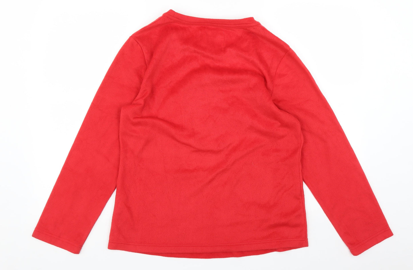 F&F Womens Red   Top Pyjama Top Size S  - Christmas