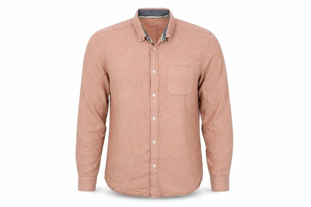 Front view of ACW85 men’s multicoloured button-up, size M