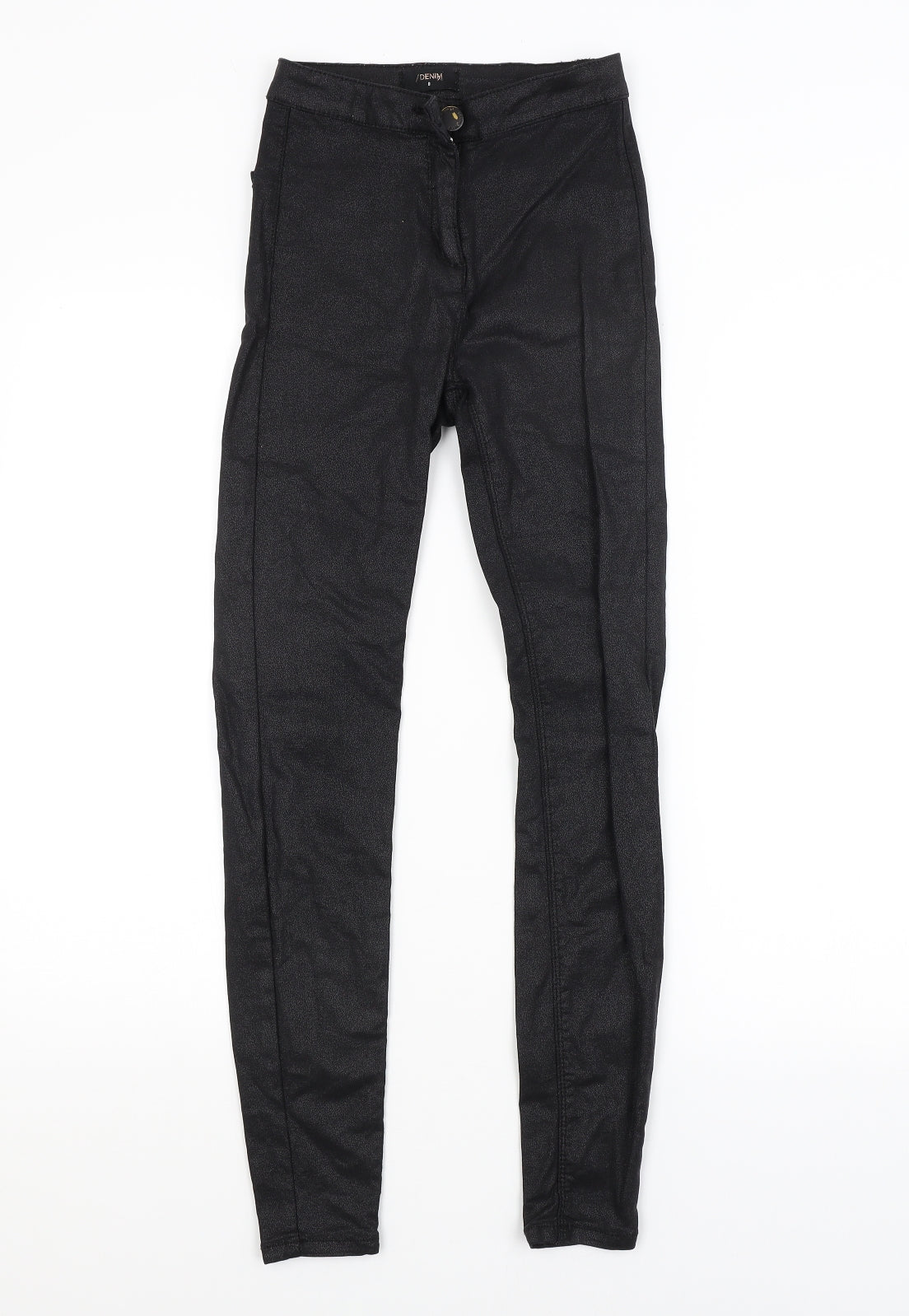 .DENIM Womens Black   Trousers  Size 8 L27 in