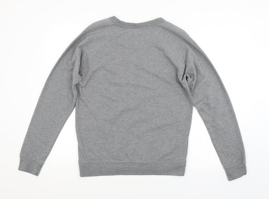Delta Fleece Womens Grey   Pullover Sweatshirt Size M