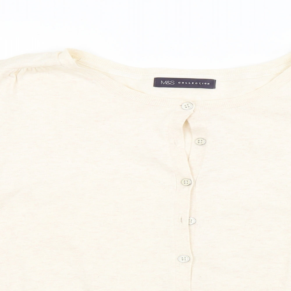 M&S Womens Beige   Cardigan Jumper