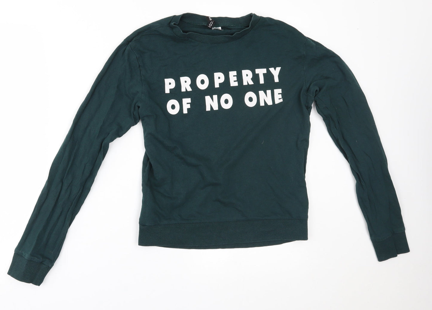 H&M Womens Green   Pullover Jumper Size XS  - property of no one