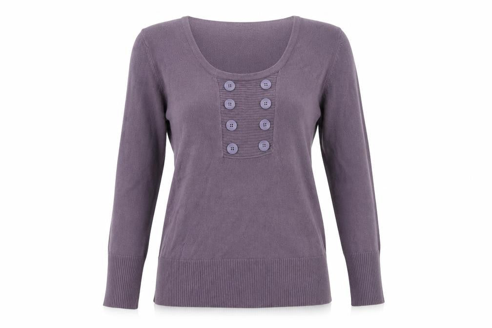 M&Co Womens Purple   Pullover Jumper Size L