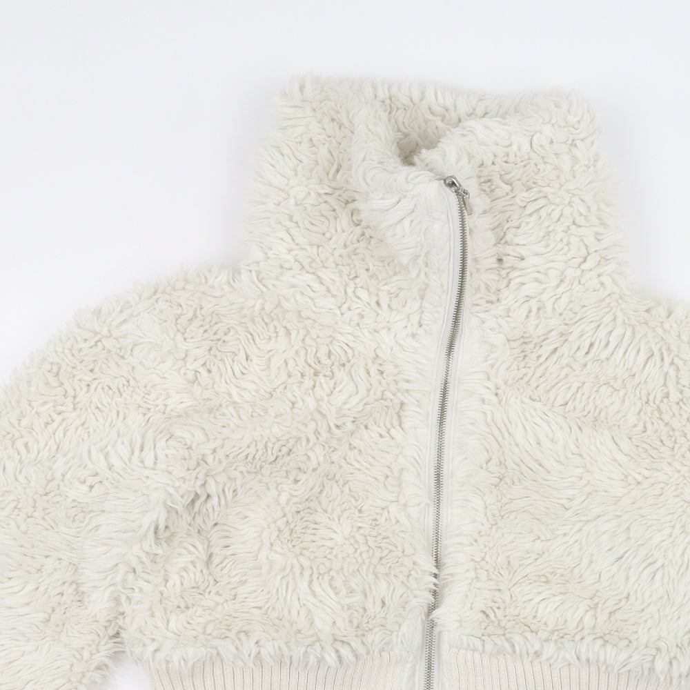 Denim & Co. Womens White   Jacket  Size 8