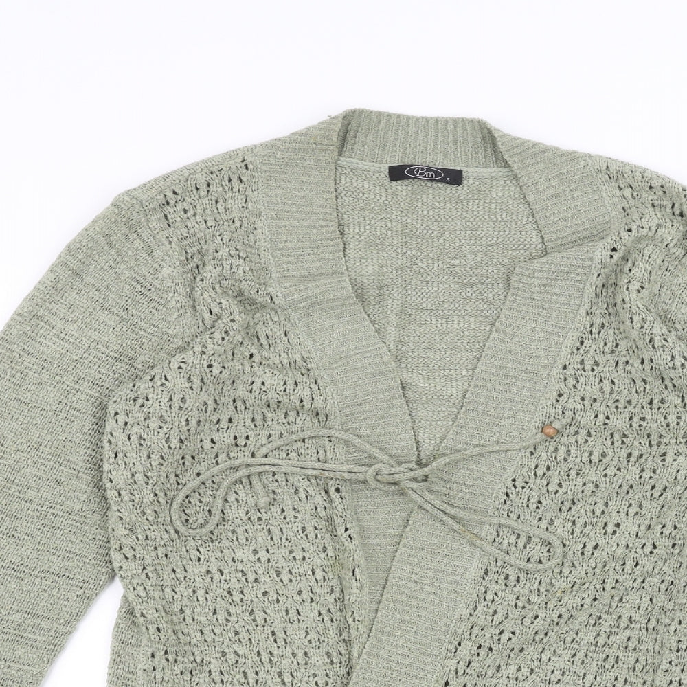 BM Womens Green   Cardigan Jumper Size S