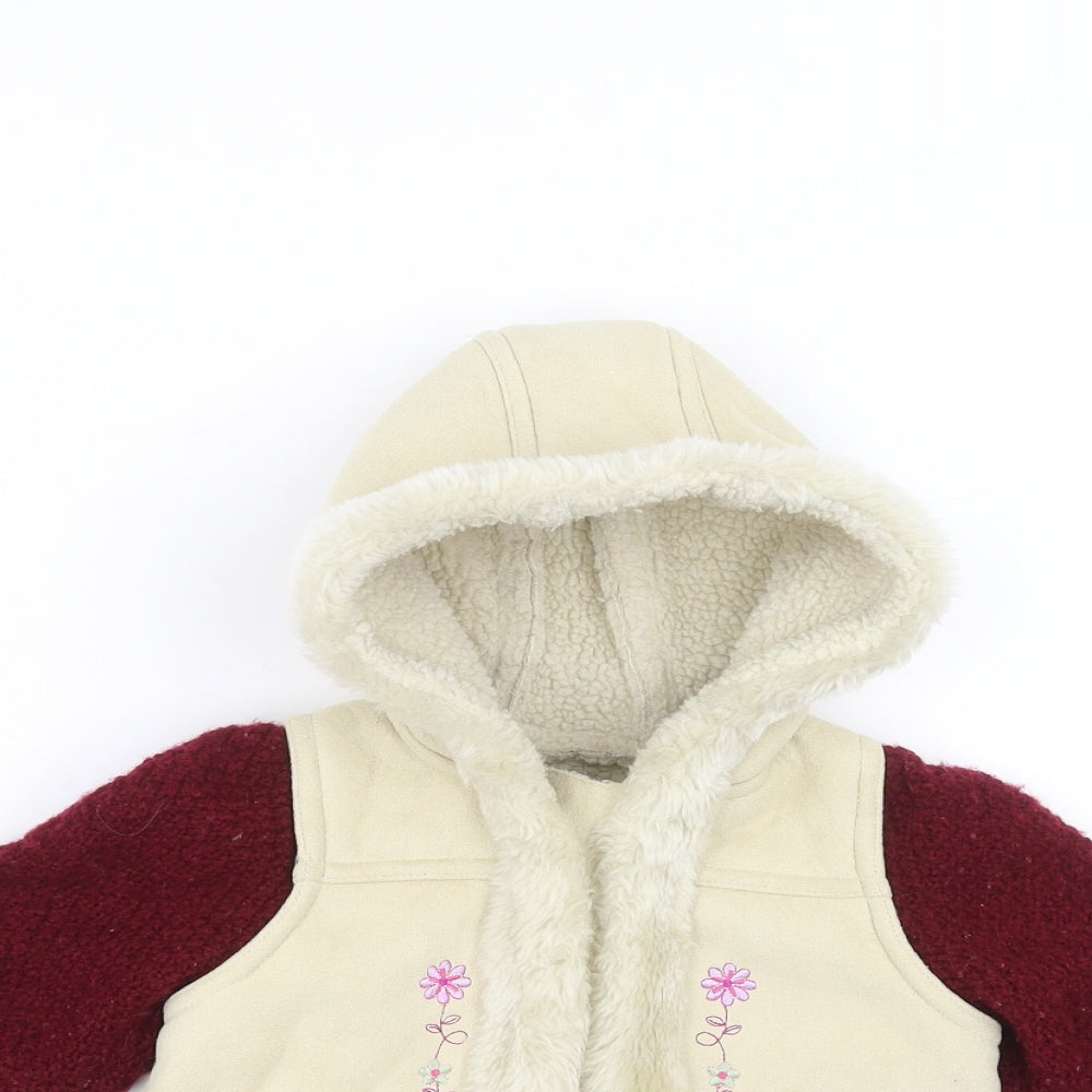 st bernard Baby White   Jacket  Size 9-12 Months