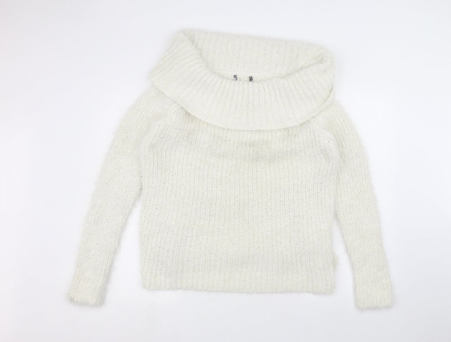 Preworn Womens White   Pullover Jumper Size L