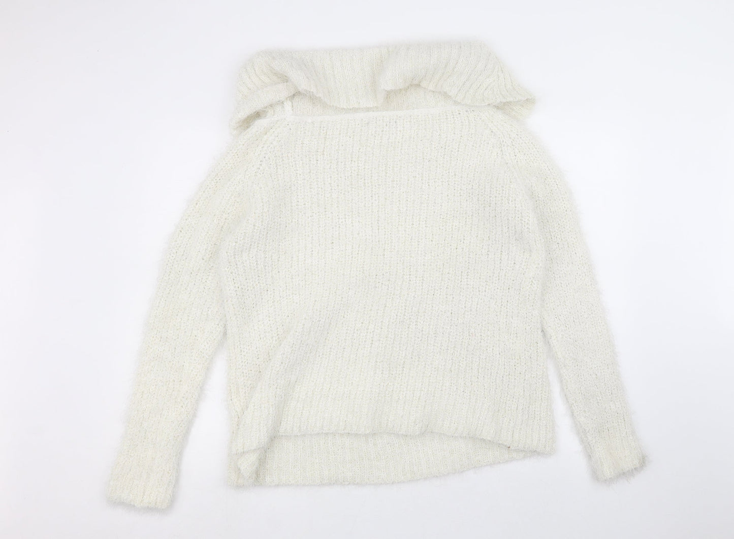Preworn Womens White   Pullover Jumper Size L