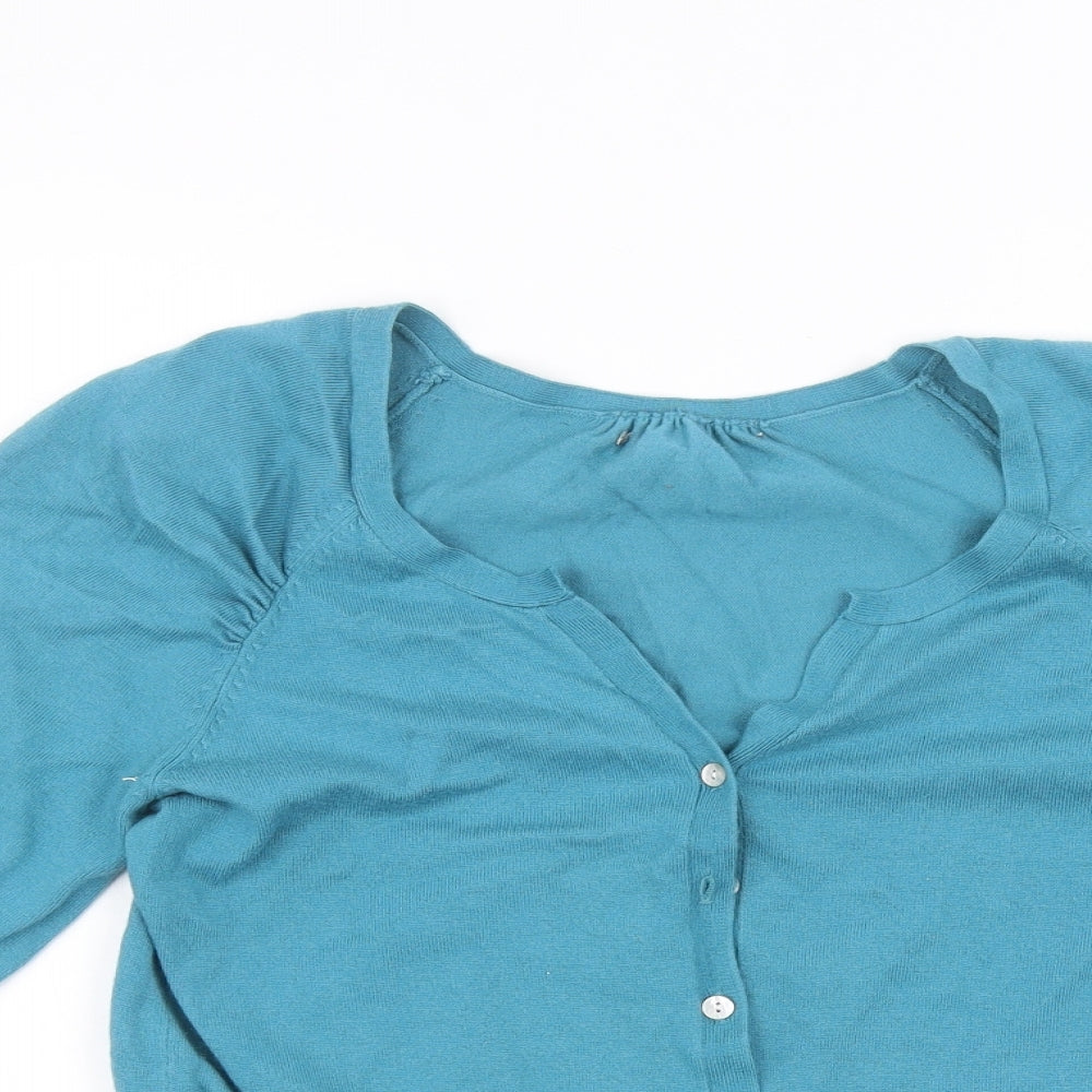 Preworn Womens Blue   Cardigan Jumper Size 10