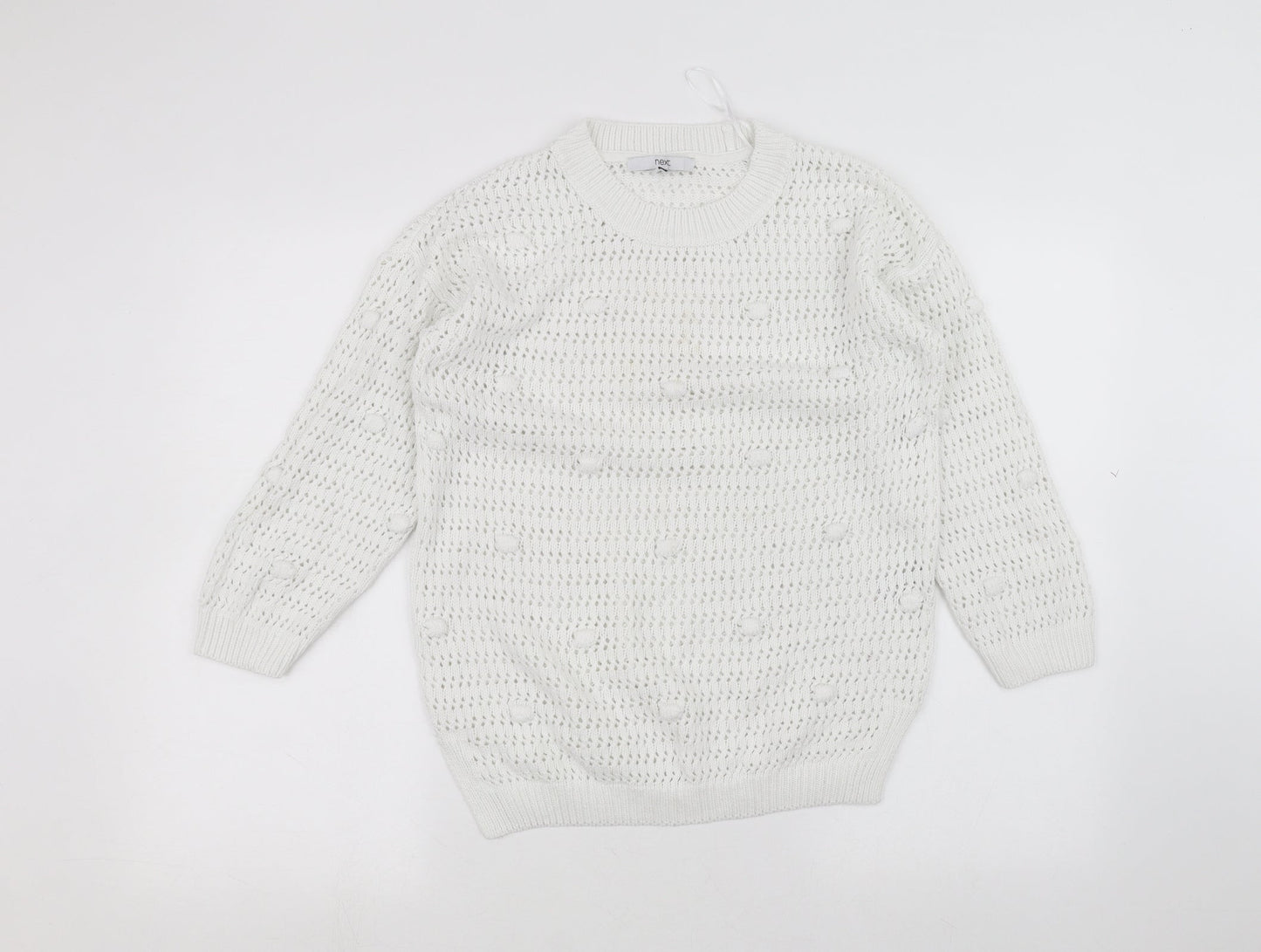 Marks and Spencer Womens White   Pullover Jumper Size S