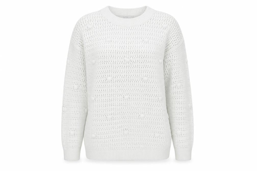 Marks and Spencer Womens White   Pullover Jumper Size S