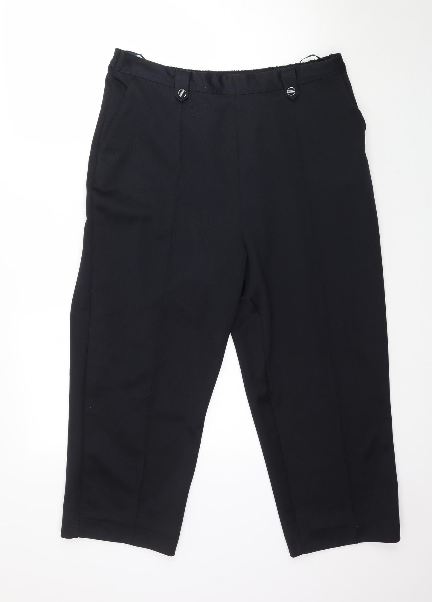 BM Womens Blue   Capri Trousers Size 18 L24 in