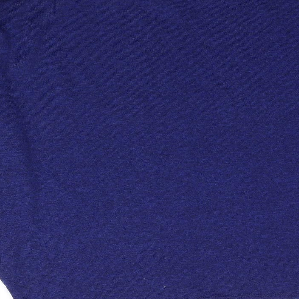 Dorothy Perkins Womens Blue  Knit Pullover Jumper Size 12  - Ruffle Sleeve