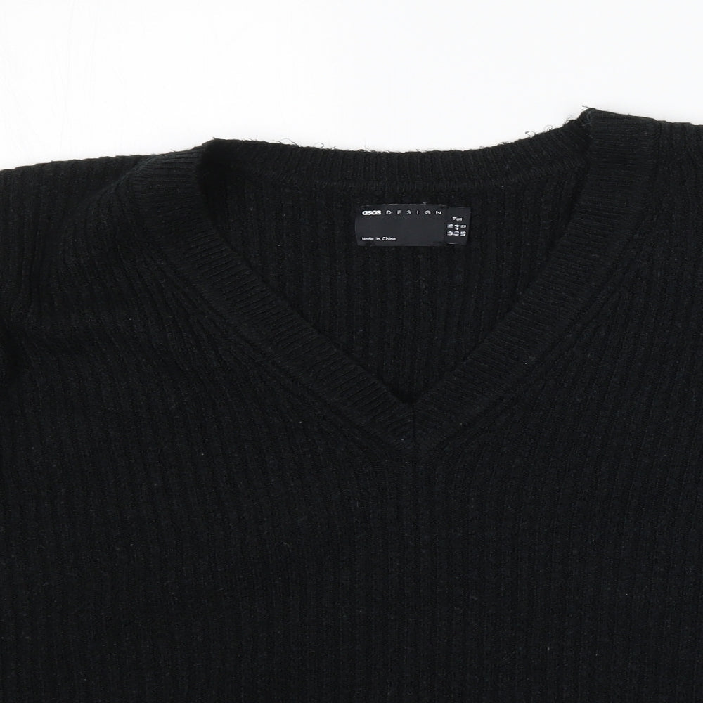 ASOS Womens Black  Knit Pullover Jumper Size 16