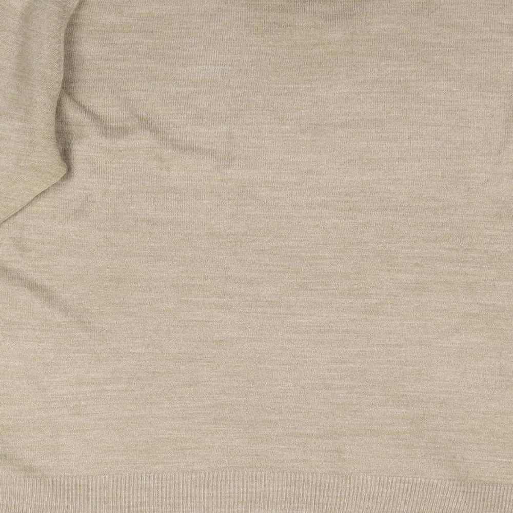 Wolsey Mens Beige  Knit Pullover Jumper Size M