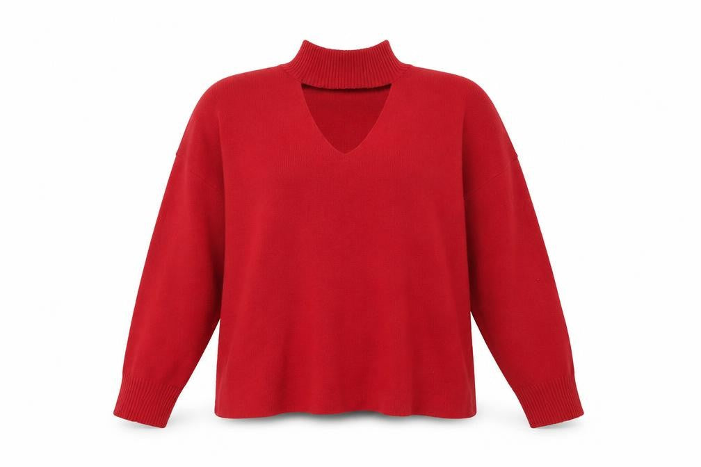 F&F Womens Red   Pullover Jumper Size 14