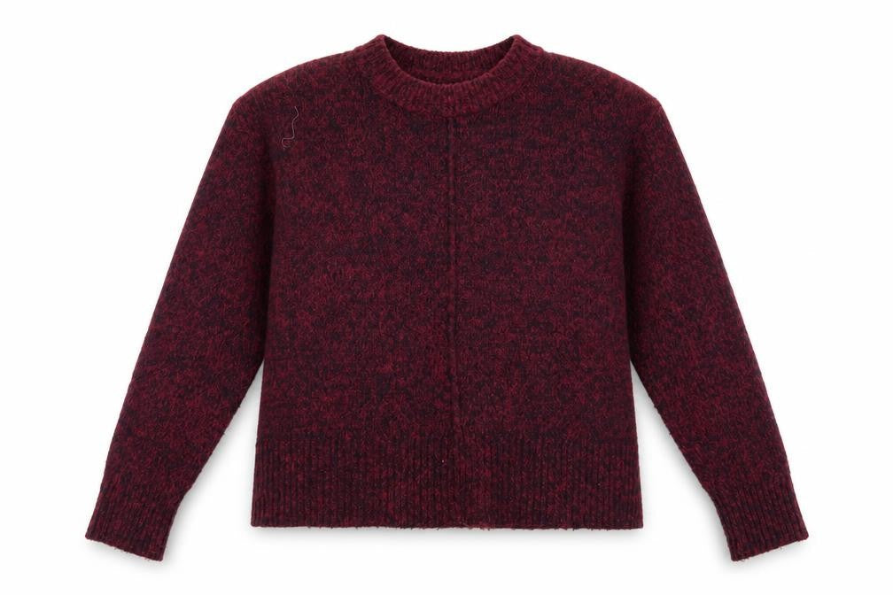 Front view of Atmosphere women’s purple jumper, size UK 10
