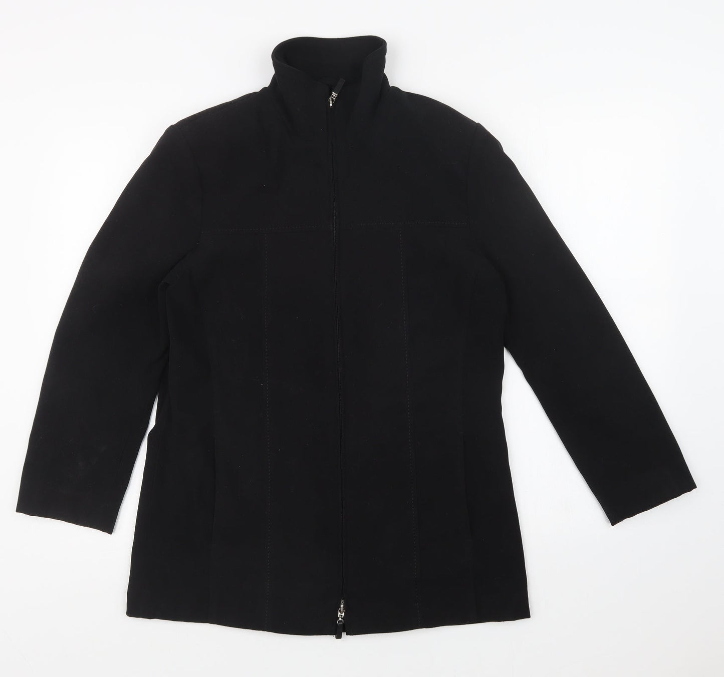 Joella Di Marco Womens Black   Overcoat Jacket Size S